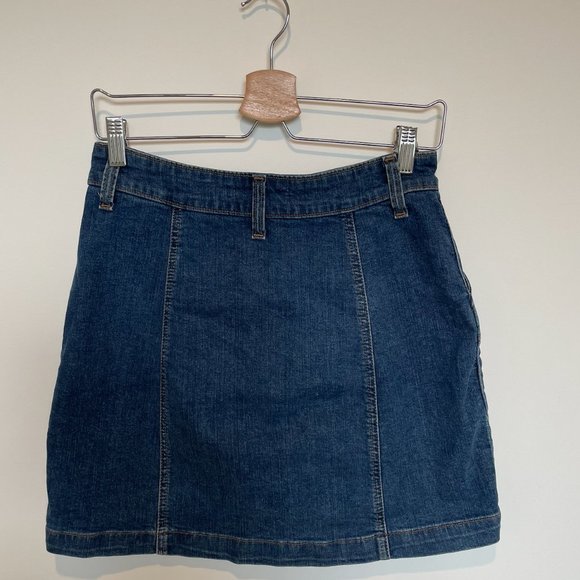 J Crew denim button-front mini skirt - Picture 6 of 6